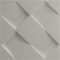 Ekena Millwork 19 5/8in. W x 19 5/8in. H Bradley EnduraWall Decorative 3D Wall Panel Covers 2.67 Sq. Ft. WP20X20BYGBW - alternate 2